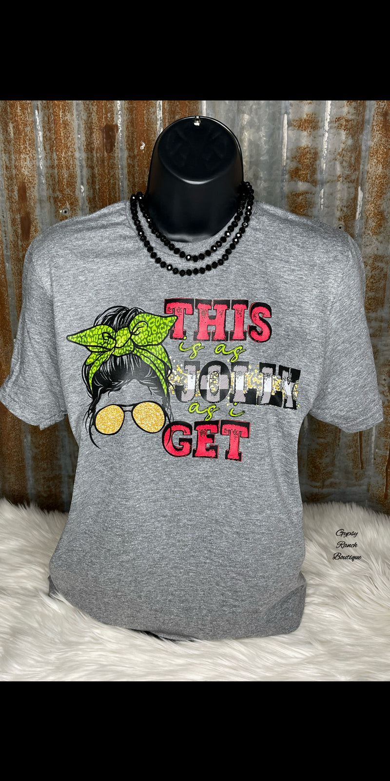 This is as Jolly as I Get Top - Also in Plus Size