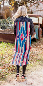 Havasu Aztec Leopard Button Up Top - Also in Plus Size
