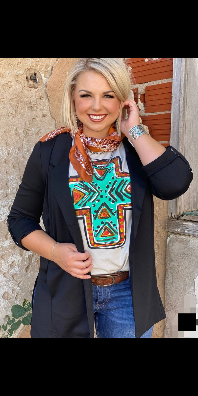 Southern Swag Black Blazer - Also in Plus Size