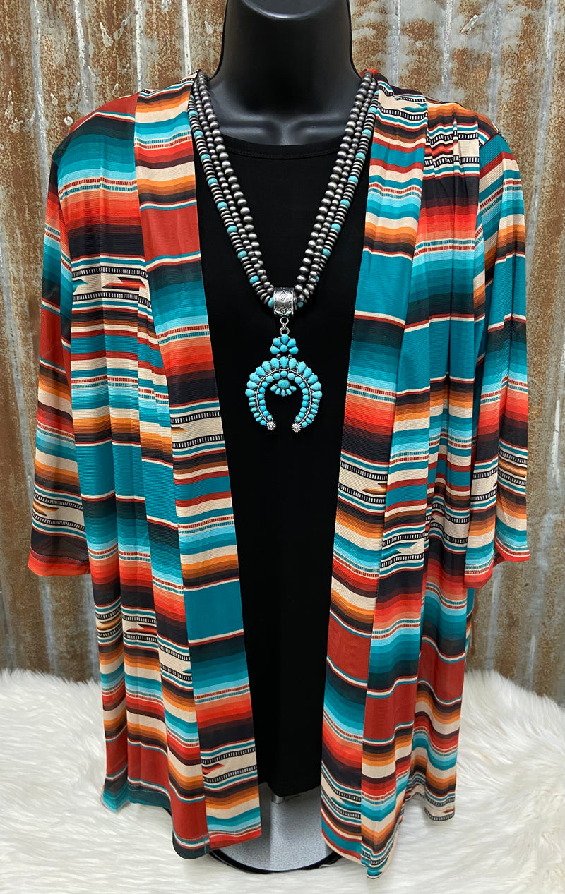 Call Me Crazy Serape Kimono - Also in Plus Size