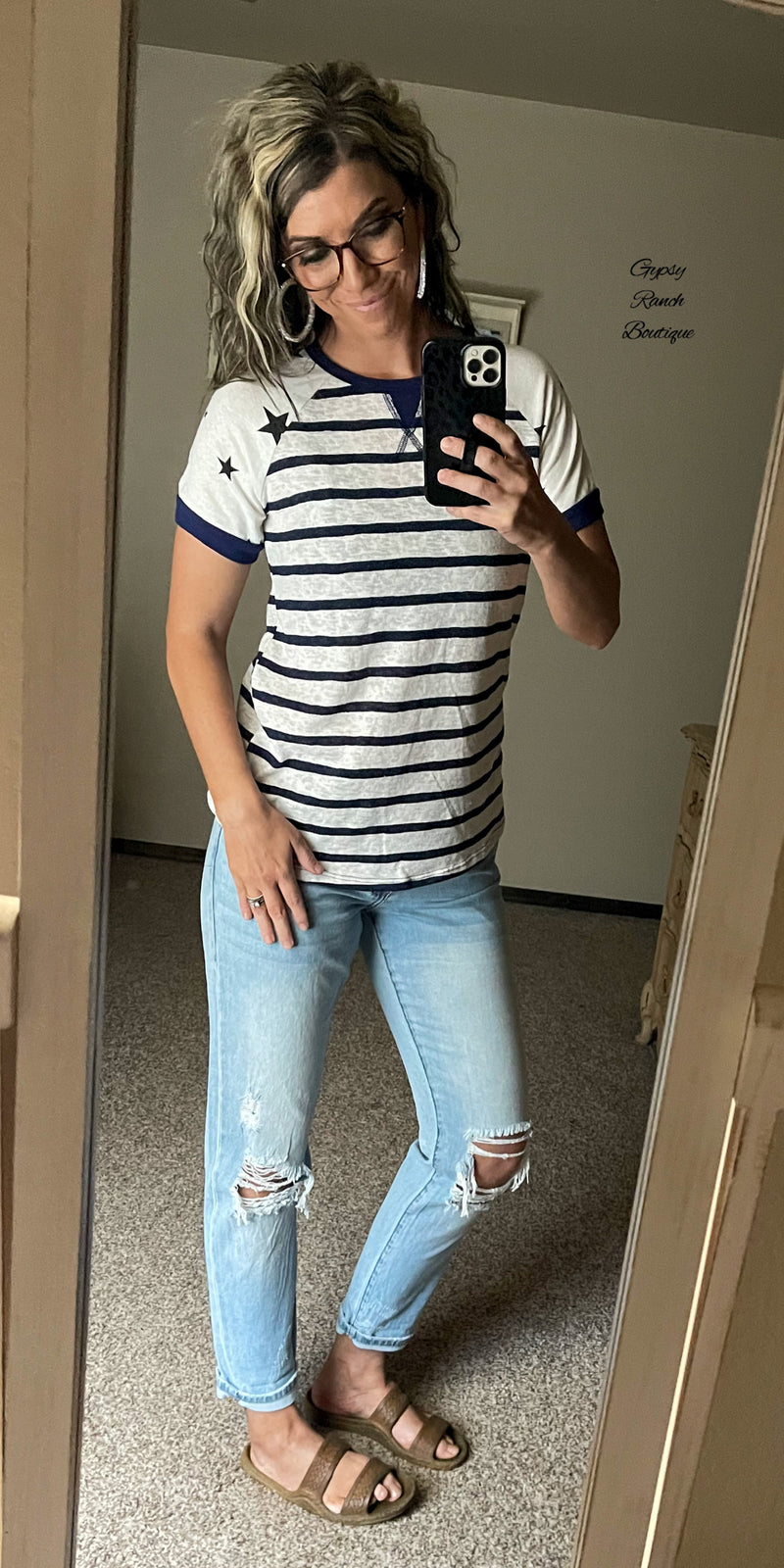 Star Gazer Navy Top