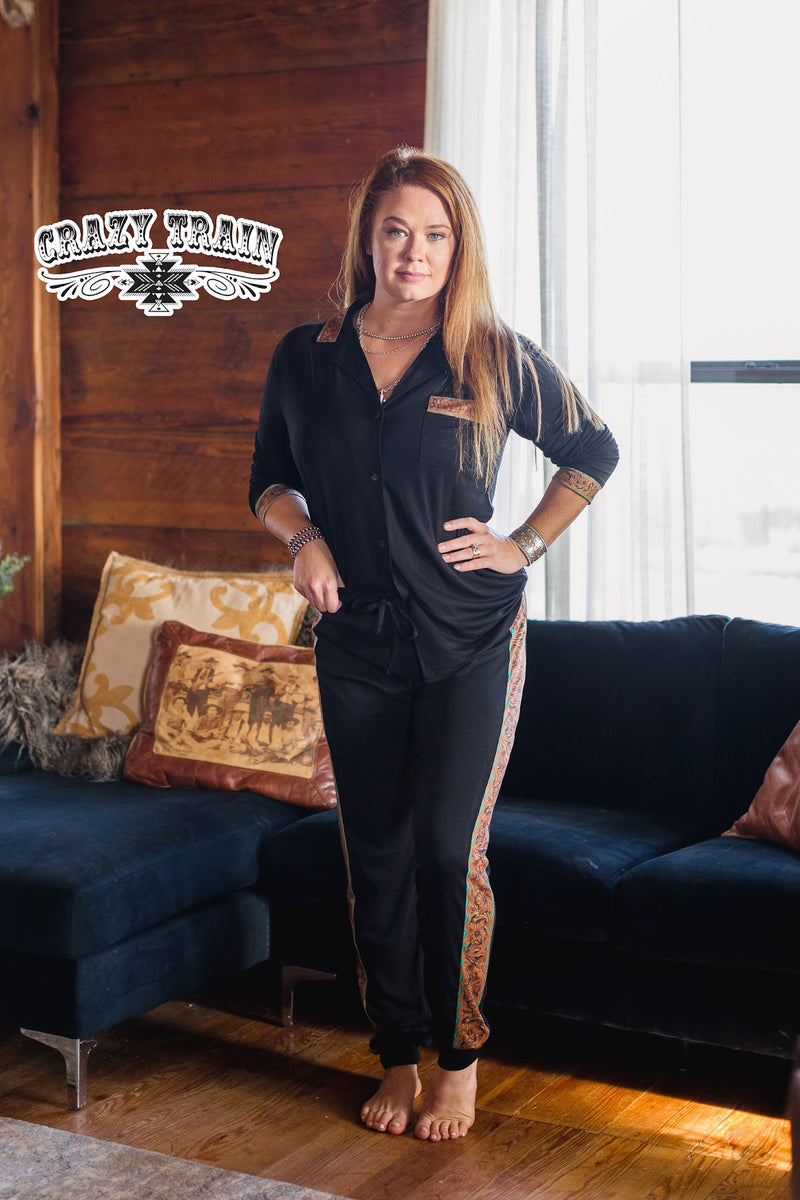 Cowboy Cozy Jammie Top - Also in Plus Size