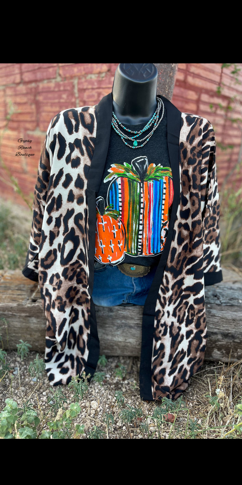 Napa Leopard Kimono - Also in Plus Size
