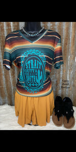 Strait Outta The South Serape Top - Also in Plus Size