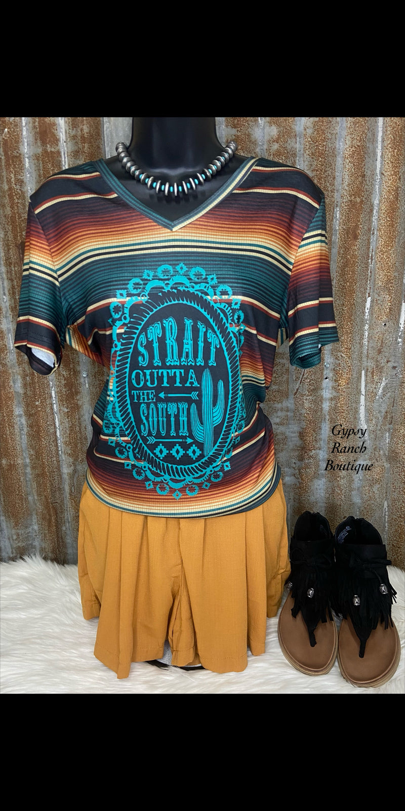 Strait Outta The South Serape Top - Also in Plus Size