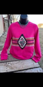 Trail Dusk Embroidered Pullover - Also in Plus Size