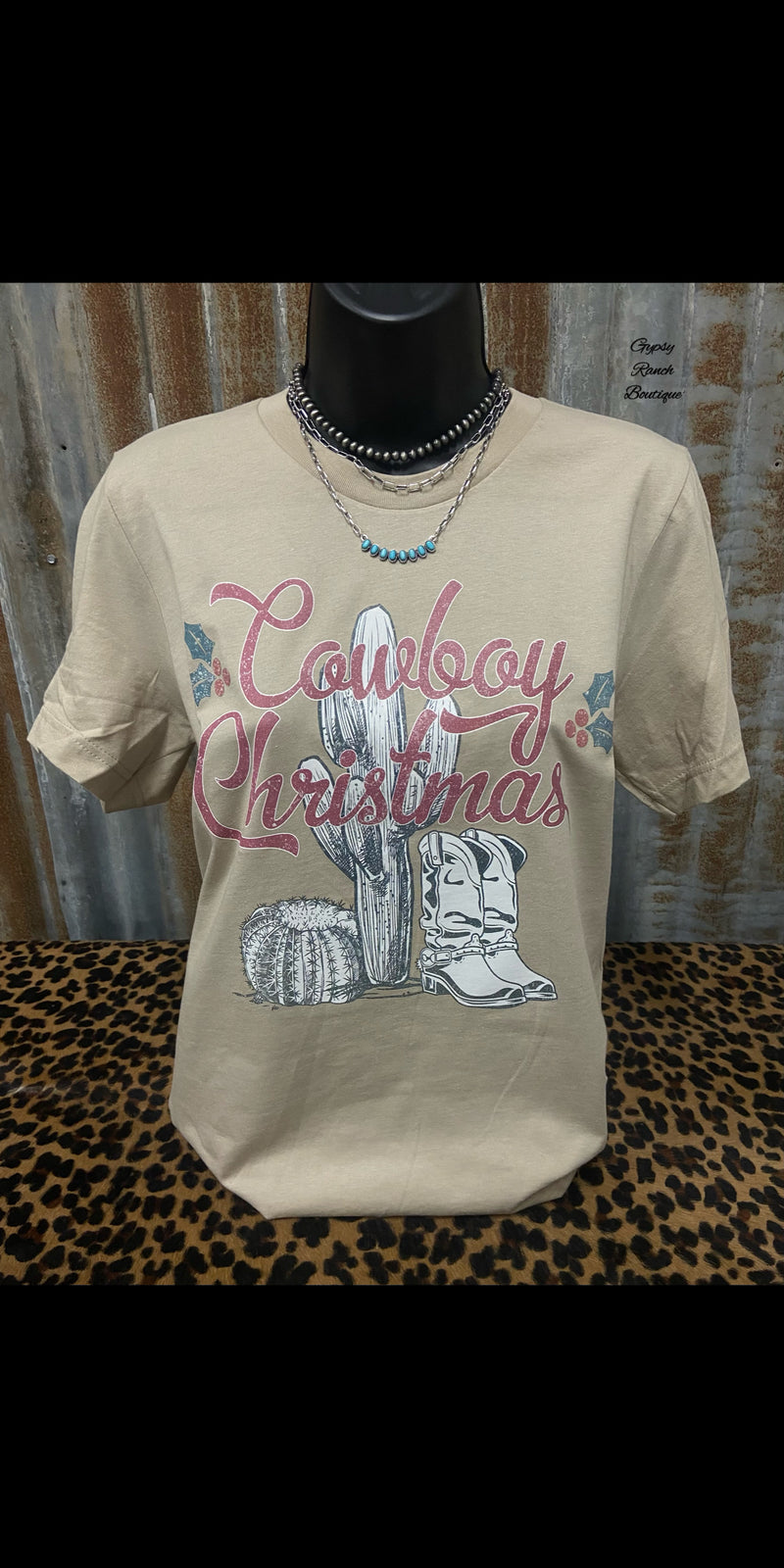 Cowboy Christmas Top - Also in Plus Size
