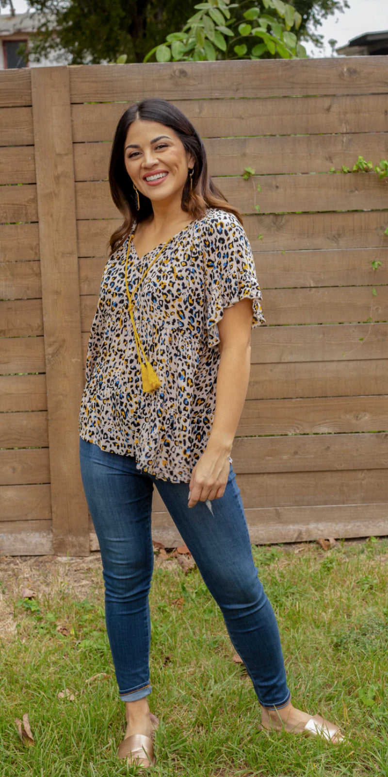 The Spring Fever Leopard Top - Also in Plus Size