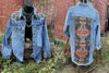 Ranchero Denim Tribal Longer Tunic Top Jacket - Also in Plus Size