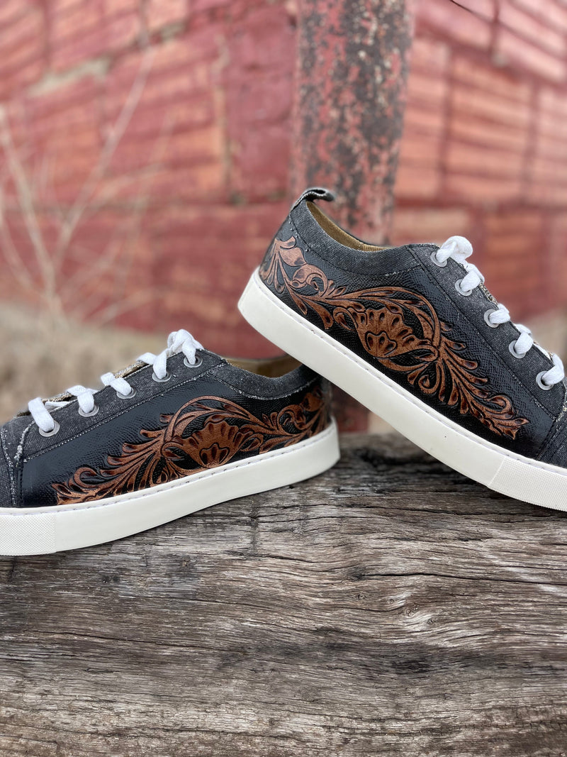 Bandera Tooled Leather Shoes