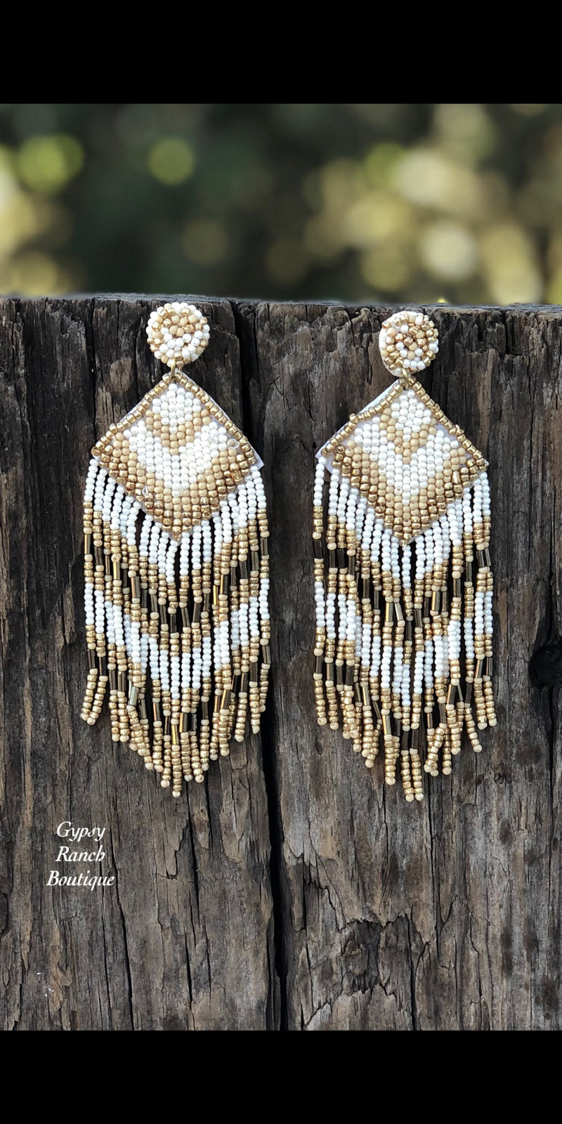 Kentucky Luck Beaded Earrings