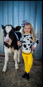 Lonesome Dove Cow Print Sweater