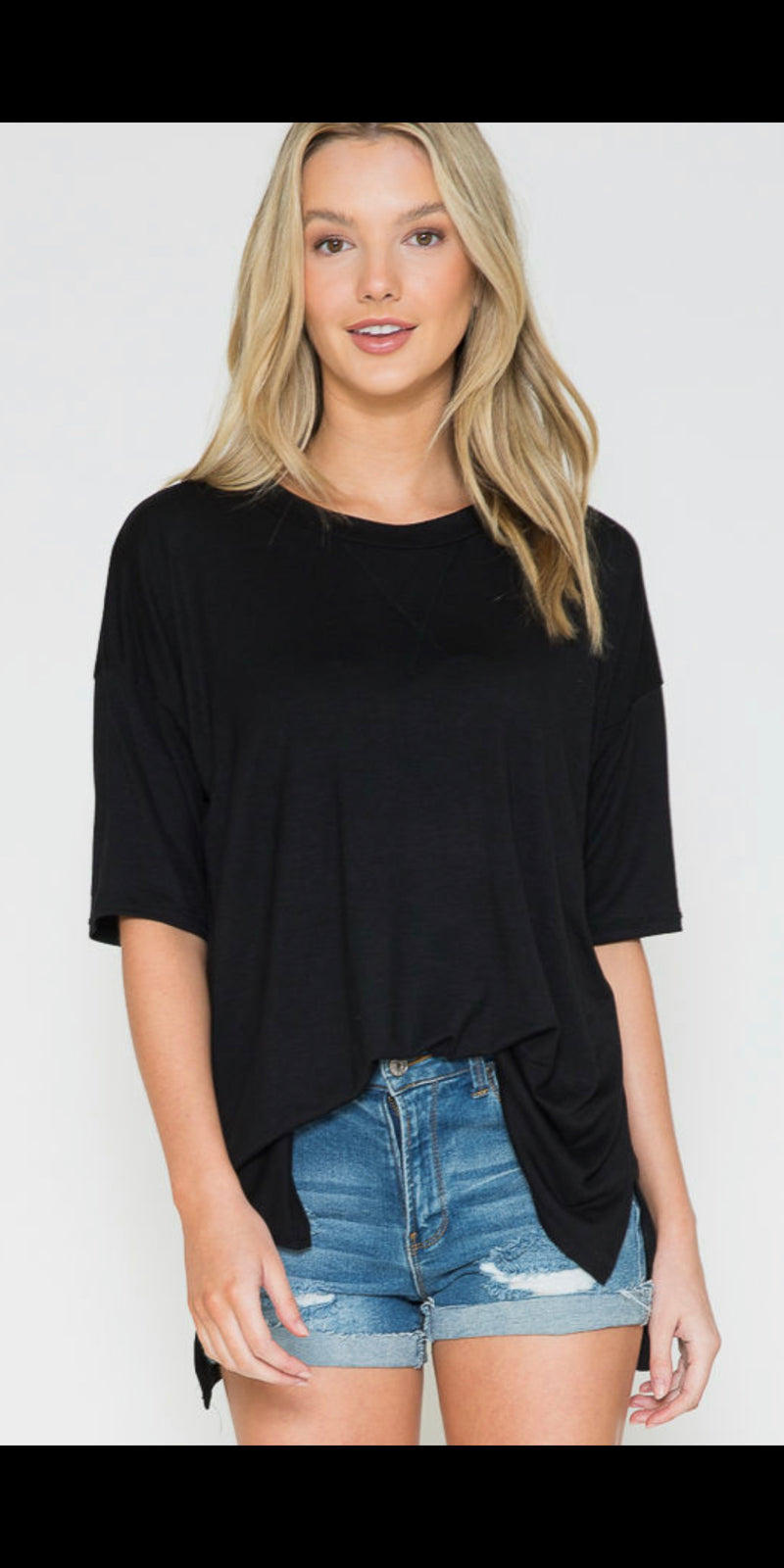 She’s A Classic Black Top - Also in Plus Size