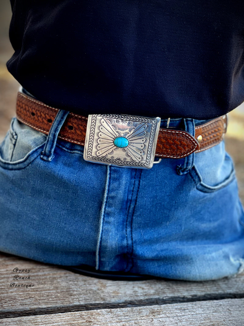 Coronado Turquoise Silver Buckle