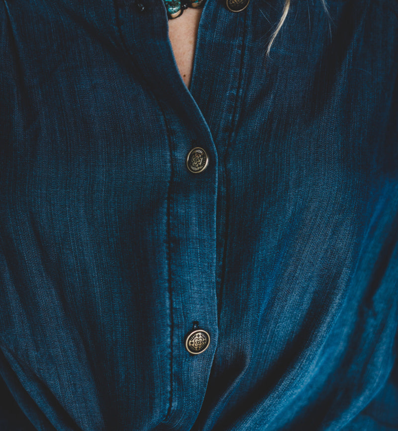 Cripple Creek Denim Top - Also in Plus Size