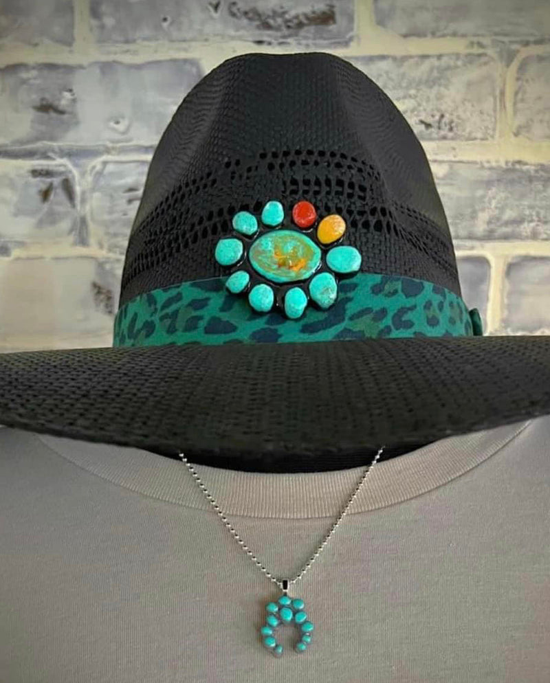 Dainty Turquoise Baby Squash Necklace or Earrings