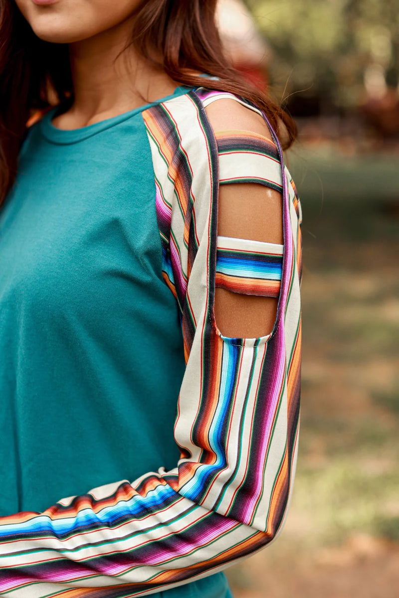 In The Breeze Serape Top - Also in Plus Size