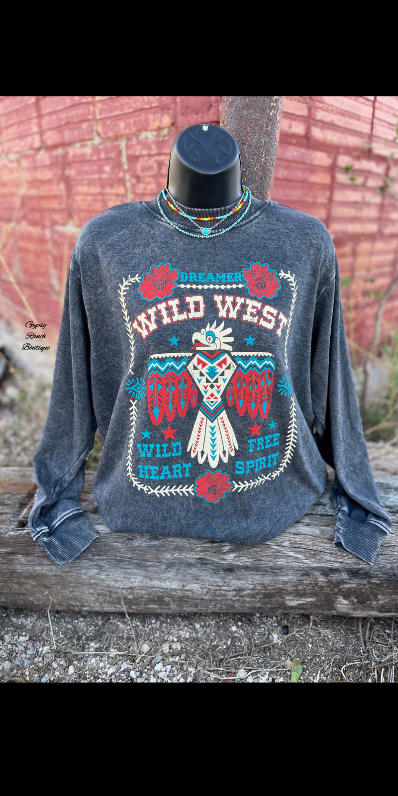 Dreamer Wild Heart Free Spirit Sweatshirt on Pullover - Also in Plus Size