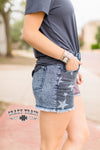 Star Struck Bandana Denim Shorts