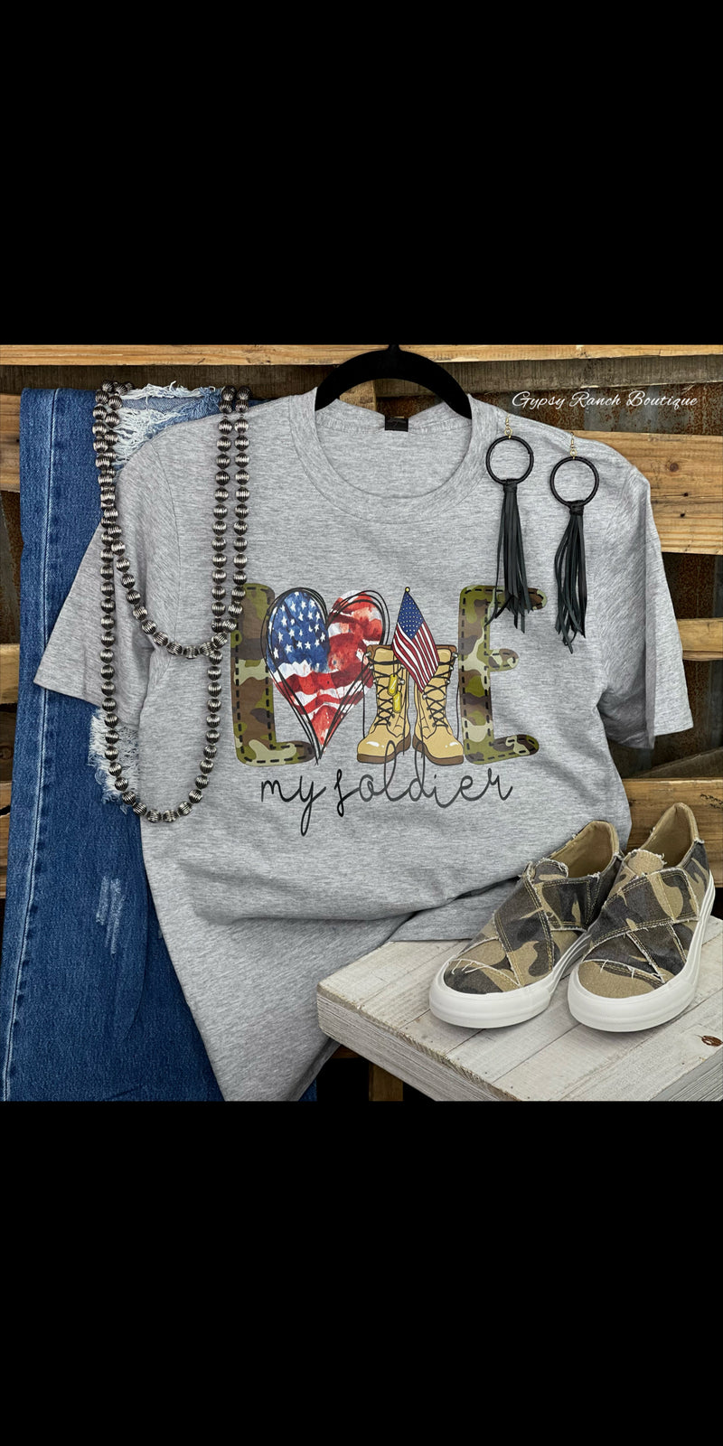 Love My Soldier Tee - Also in Plus Size