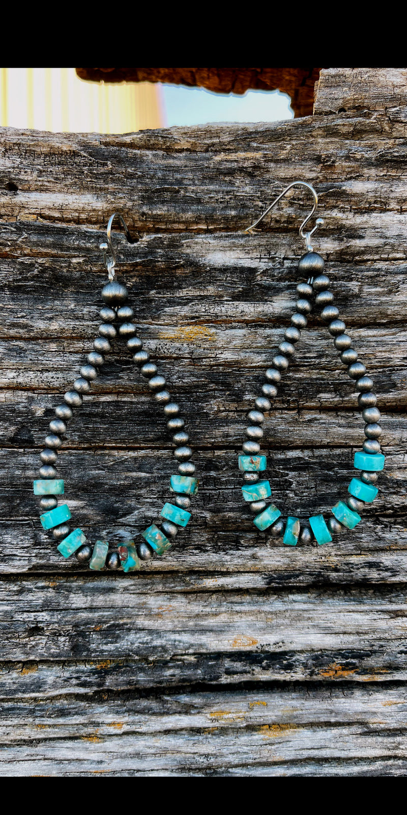 Zapata Turquoise & Navajo Pearl Earrings
