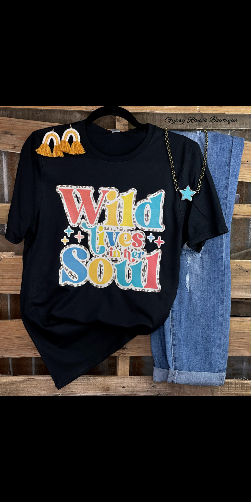 Wild Lives in Her Soul Tee - Also in Plus Size