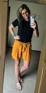 Finley Mustard Shorts