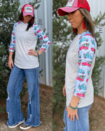 Vintage Truck Raglan Top - Also in Plus Size