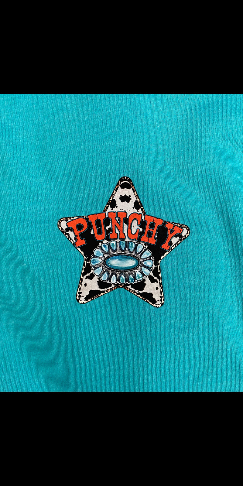 Punchy Cowhide Star Top - Also in Plus Size
