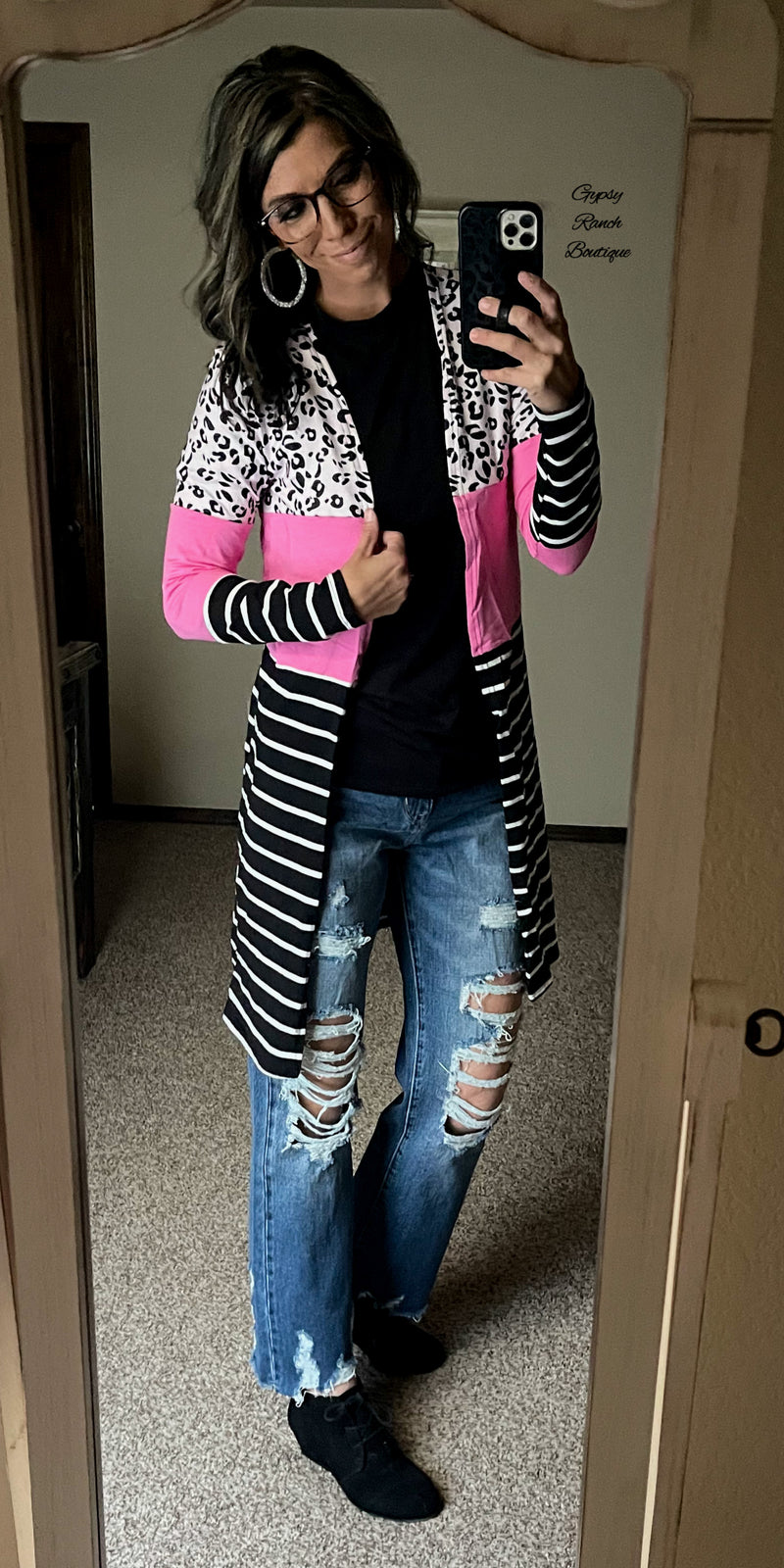 Braylyn Stripe Cardigan - Also in Plus Size