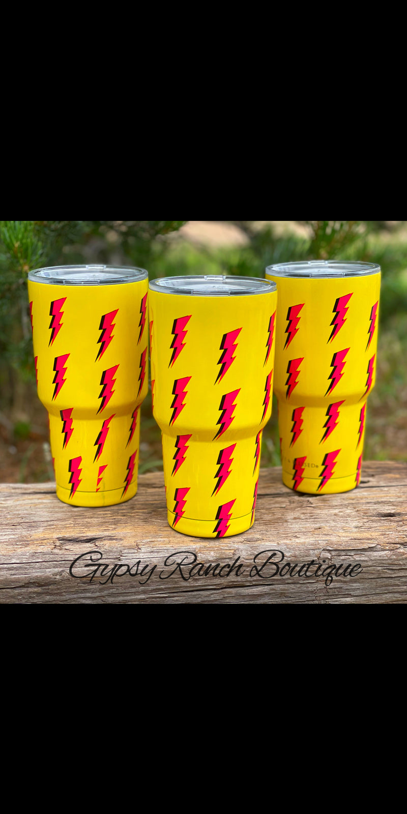 Lightning Bolt 30 oz Cup with Lid