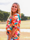 Fractal Fashion Geometric Top  - Also in Plus Size