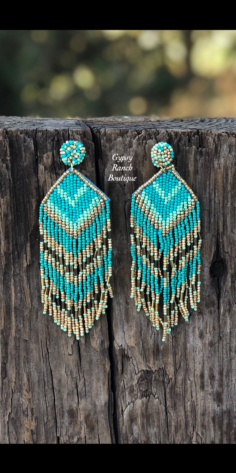 Turquoise Dream Beaded Earrings