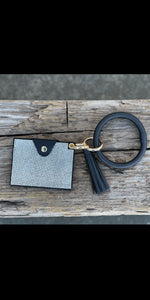Small Rhinestone Keychain Wristlet