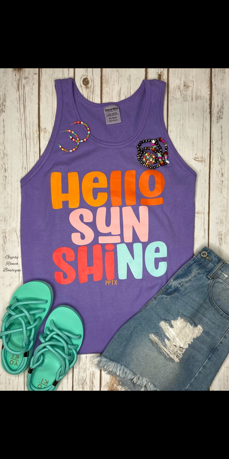 Hello Sun Shine Tank Top - Also in Plus Size