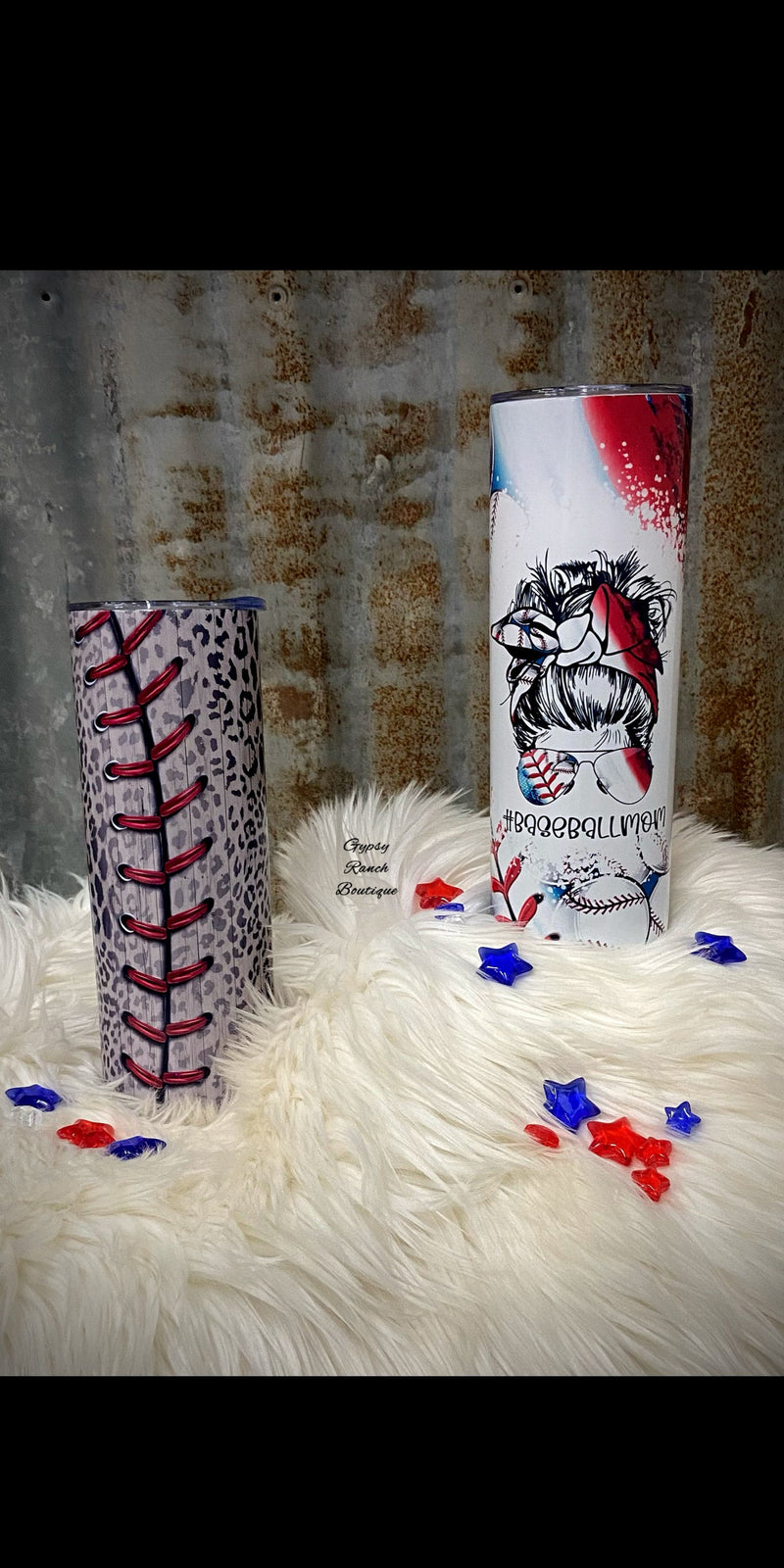 Baseball Kinna Day 20 oz Slim Tumbler Cup