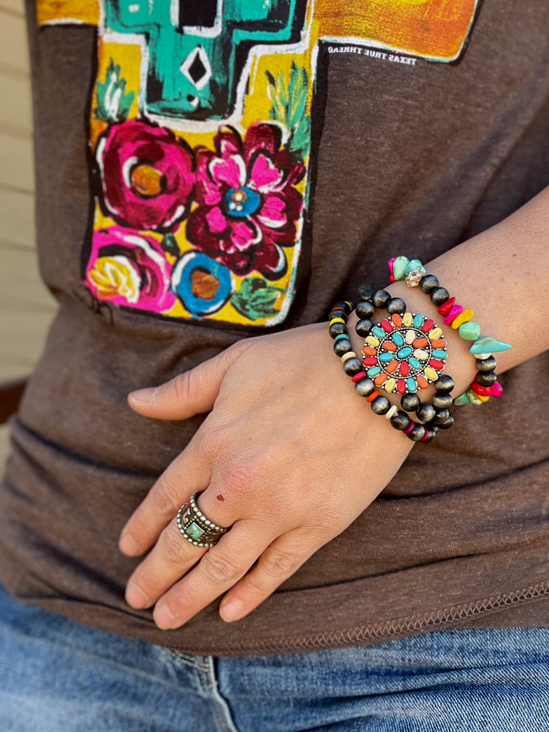 Maverick Multi Color Stretchy Bracelet Set