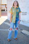 Marrow Serape Button Up Top - Also in Plus Size