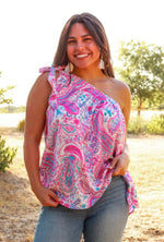 Coastline Cruising Tie Shoulder Top - Also in Plus Size