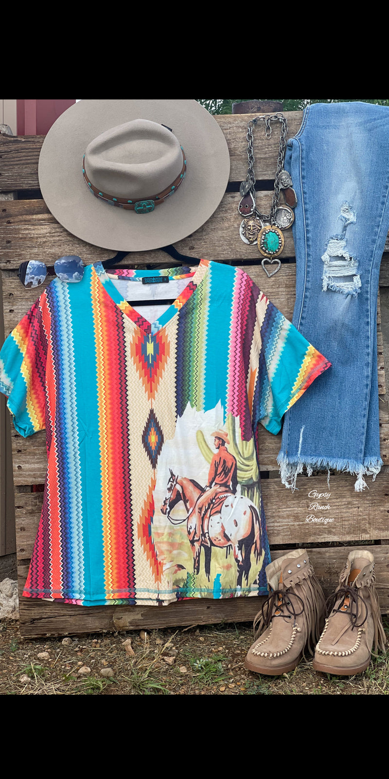 The Vaquero Serape Top - Also in Plus Size