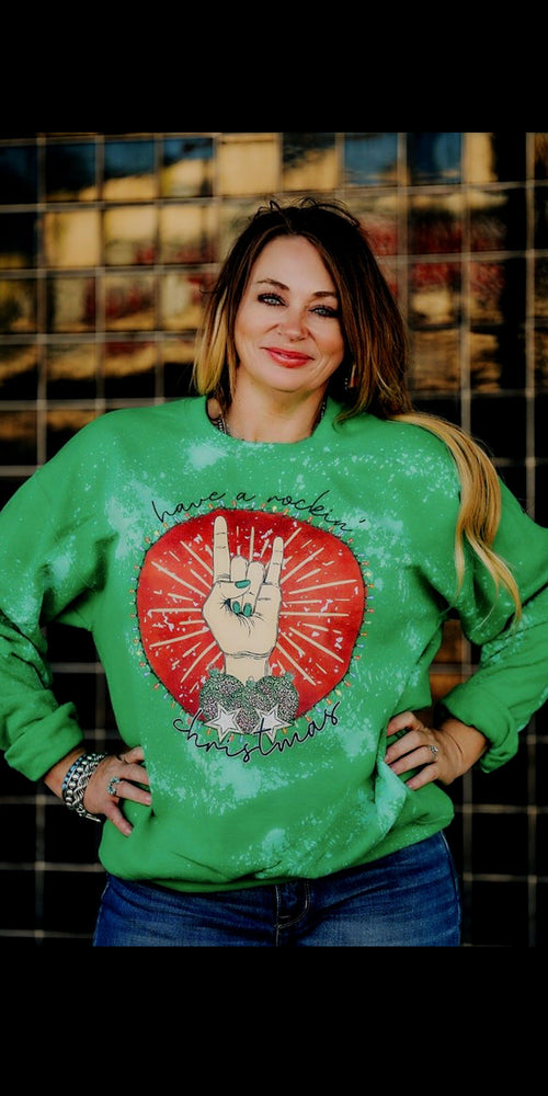 Have a Rockin’ Christmas Sweatshirt - Also in Plus Size