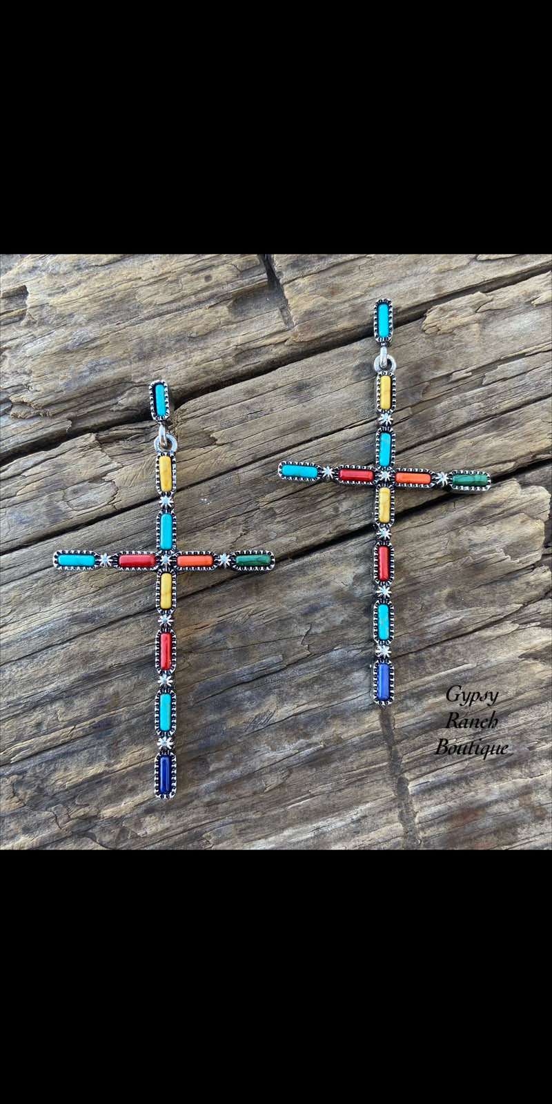 Stone Ridge Multi Cross Earrings