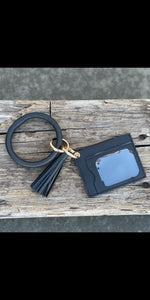 Small Rhinestone Keychain Wristlet