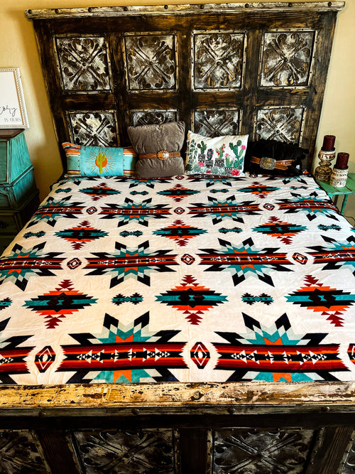 Midwestern Cozy Reversible Queen Blanket