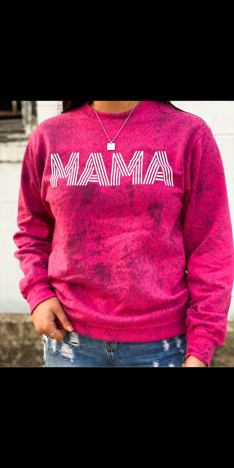 MAMA splatter Sweatshirt - Also in Plus Size