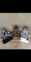 Leopard Pom Beanie