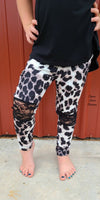 Kids Leopard Lace Leggings