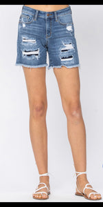 Cali Judy Blue Distressed Jeans