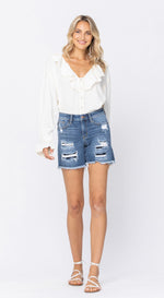 Cali Judy Blue Distressed Jeans