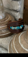 Hartley Jo Leather Turquoise Bracelet